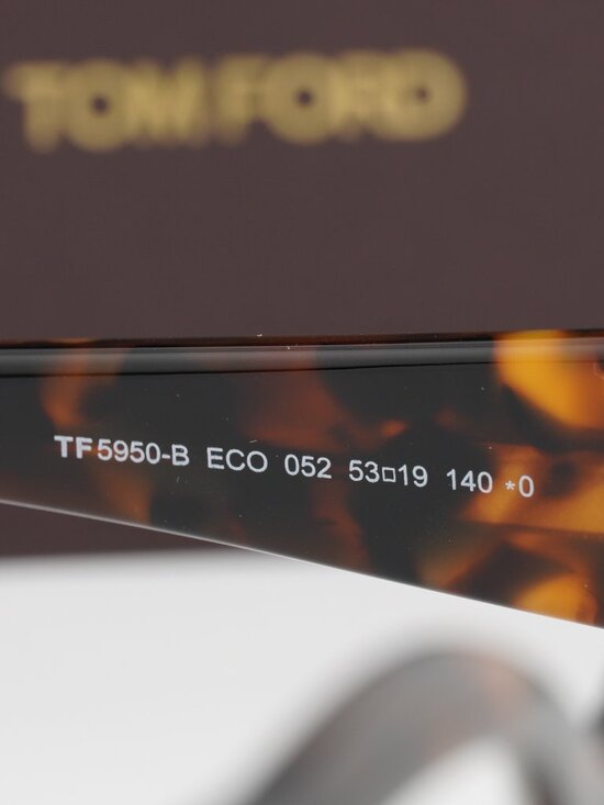 Tom Ford FT5950-B 052 Oval Eyeglasses 53mm – Havana / Blue Light Block main image 7